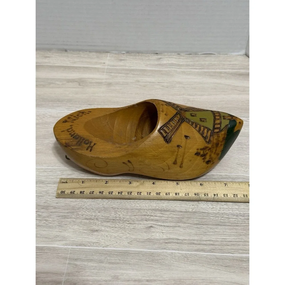 Wooden Clog Decorative Holland Michigan Wall Hanging Plant Holder